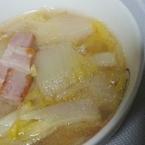カラダぽかぽか★白菜のジンジャーコンソメスープ